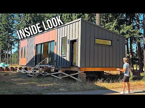Inside the 800 Square Foot PREFAB HOME Built with a Steel Frame