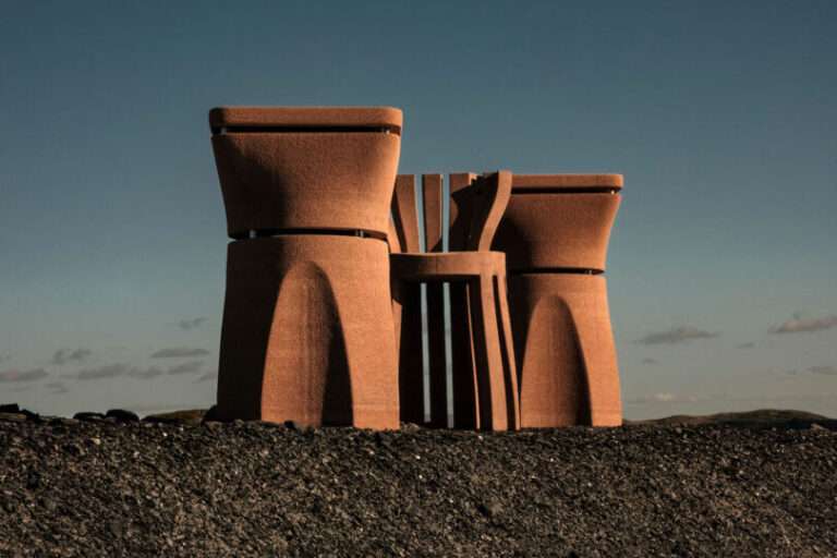 Roc H Biel Turns Wood Dust Into Column-Inspired Furniture
