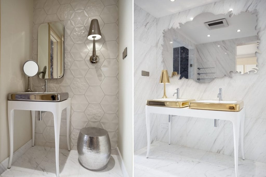 Bathroom trends 2026 in a chic interior by Decorilla designer, Sergio M.
