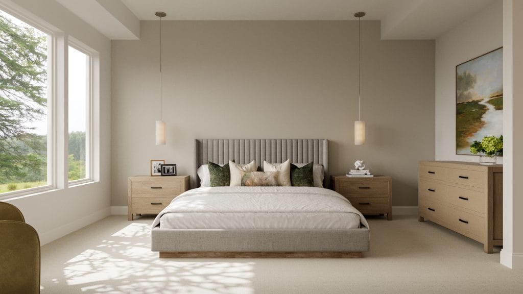 Curated refinement of a modern minimal interior by Decorilla