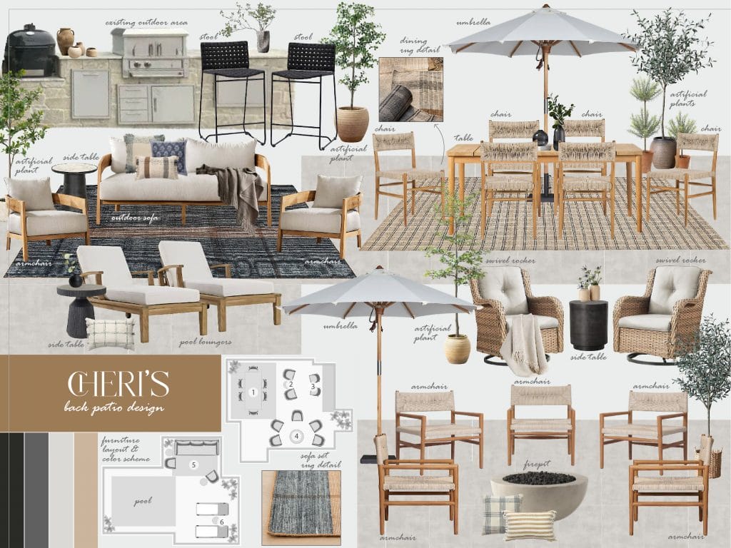Preliminary proposal by Decorilla designer, Sharne L.