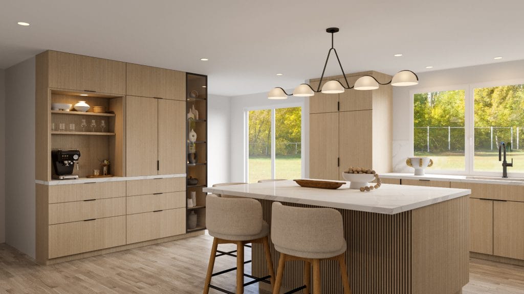 Modern Scandi kitchen design by Decorilla