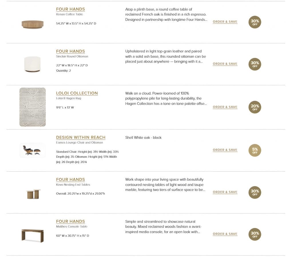 Shopping list by Decorilla
