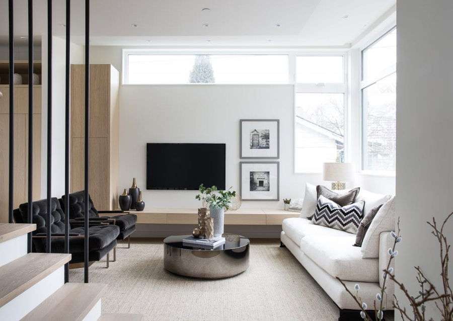 Modern Scandi living room by Decorilla designer, Dina H.