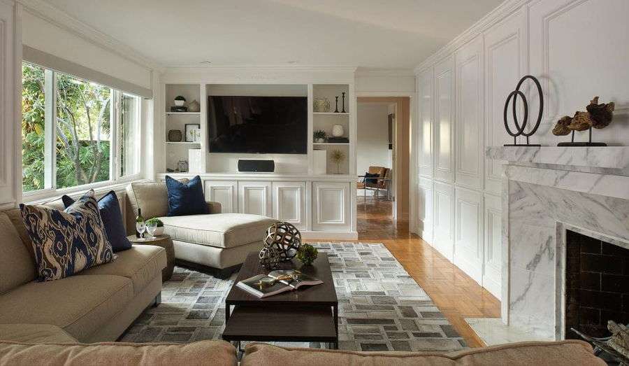 Transitional multipractical room by Decorilla designer, Stella P