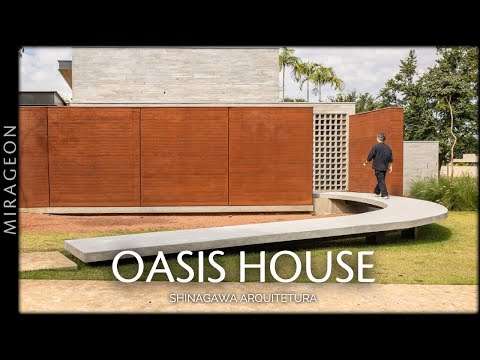 Between Concrete, Water And Rammed Earth | Oasis House