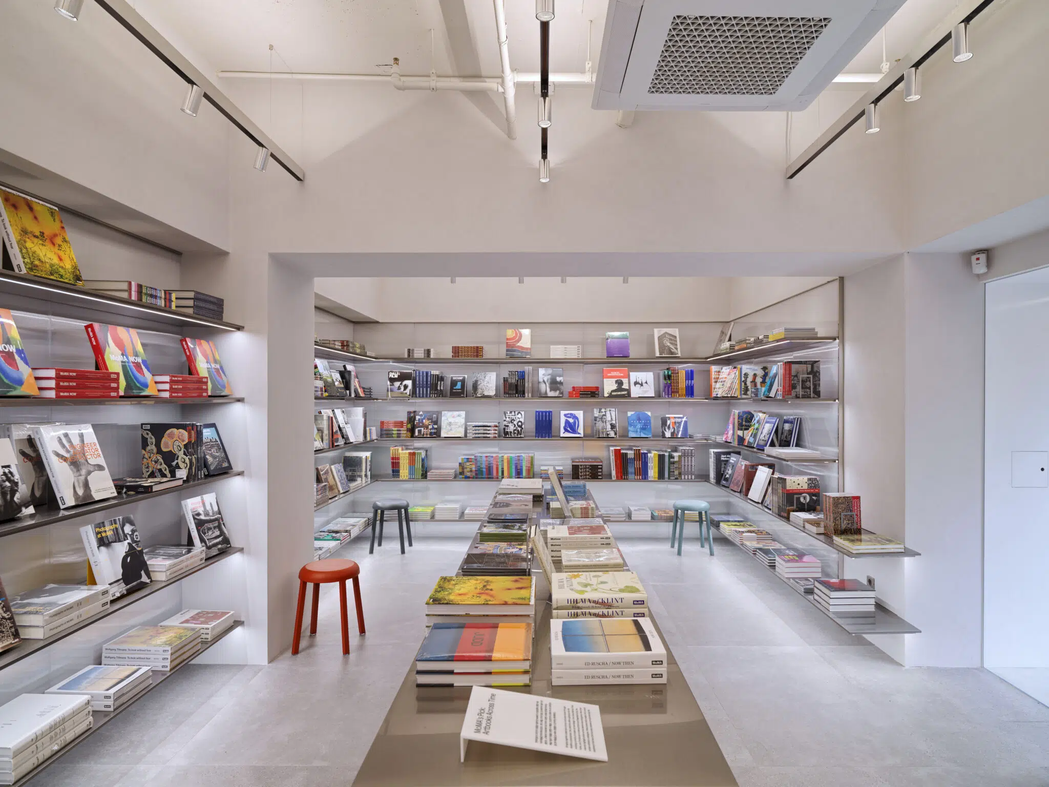 Interior shot of MoMA's new Seoul bookstore