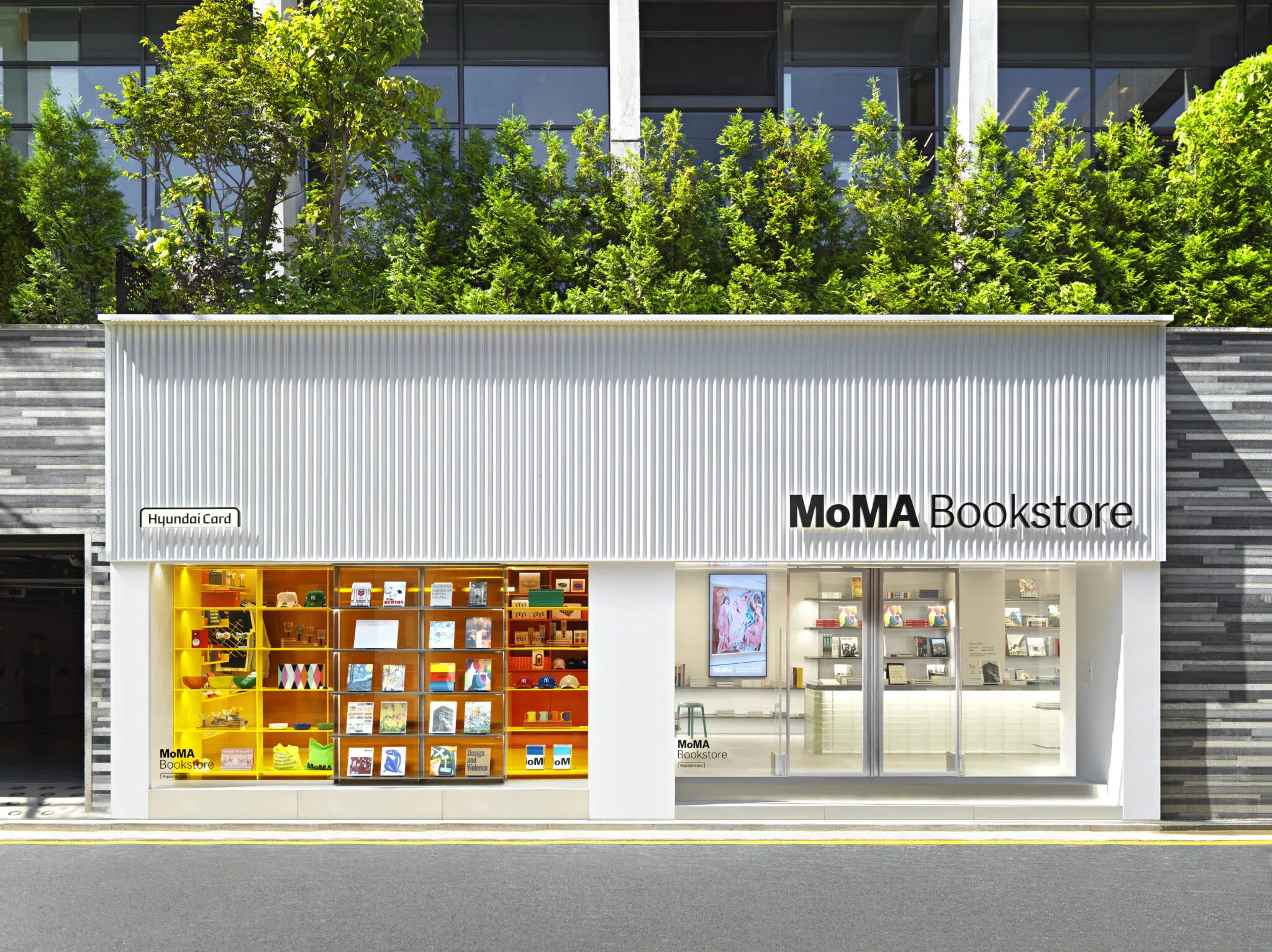 Exterior shot of MoMA's new Seoul bookstore