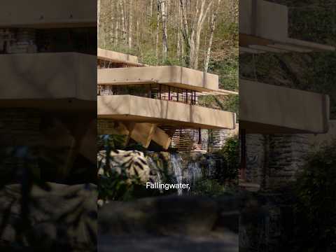 Can you believe this house is built and design around waterfalls? #fallingwater #franklloydwright