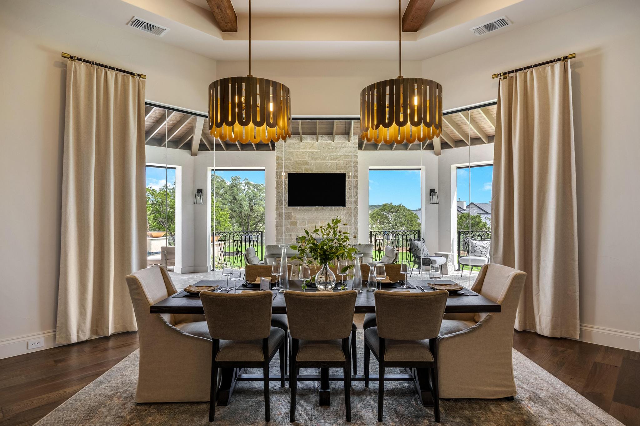 Modern farmhouse formal dining room decorating ideas by DECORILLA designer, Erica G..jpg