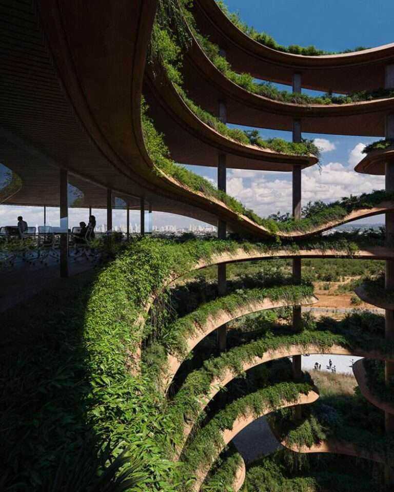 leinemann | ortiz learns from termite mounds with ‘solum’ garden office in brazil