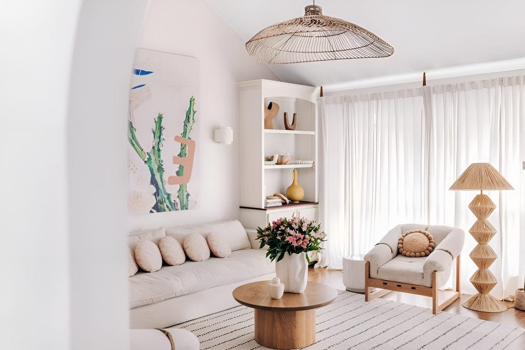 Living room trends 2026 in an interior by Decorilla designer, Maja E.