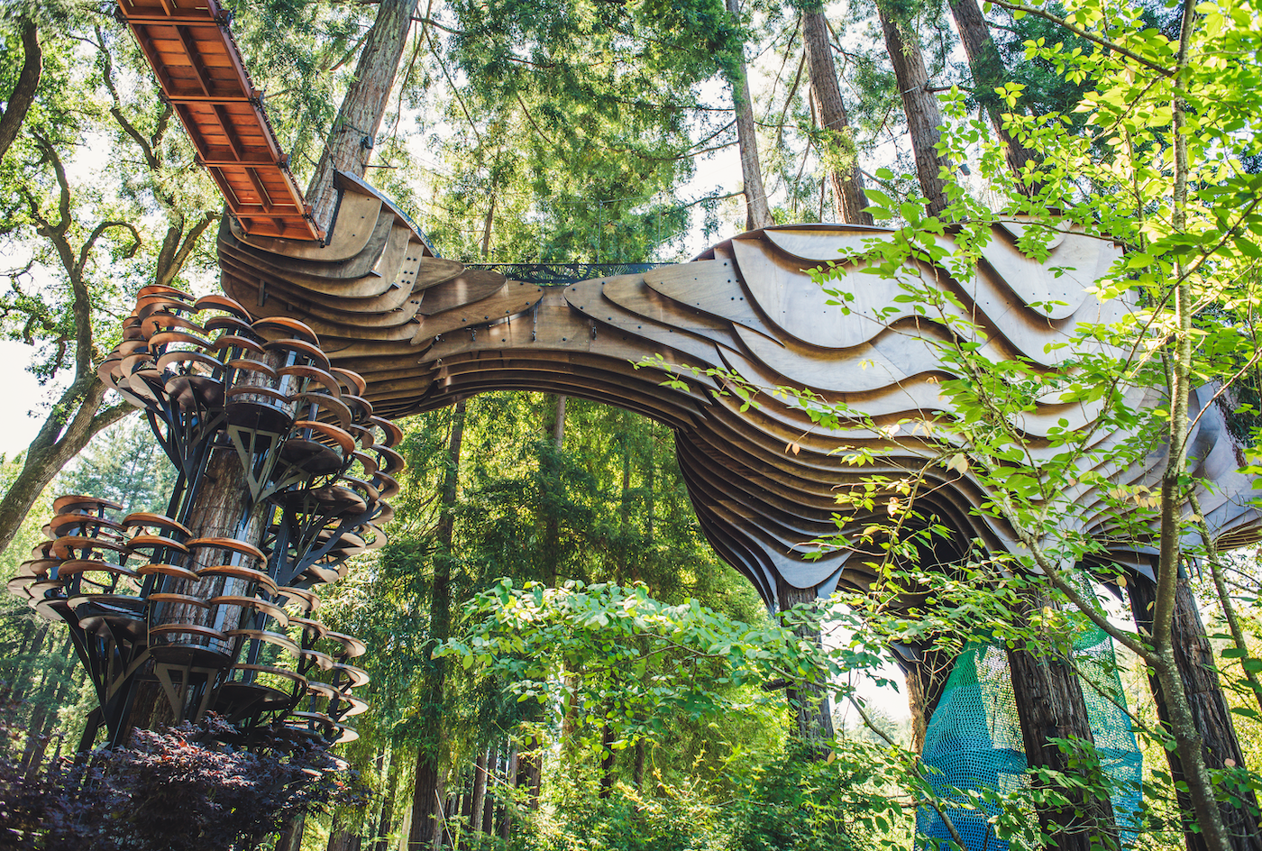 Redwood Ripple Treehouse by O2 Treehouse