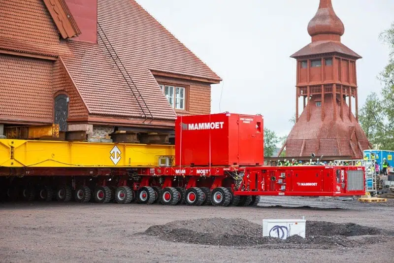 Moving of the Kiruna Church in Sweden