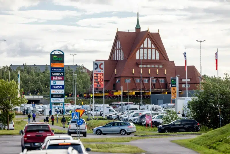 Moving of the Kiruna Church in Sweden
