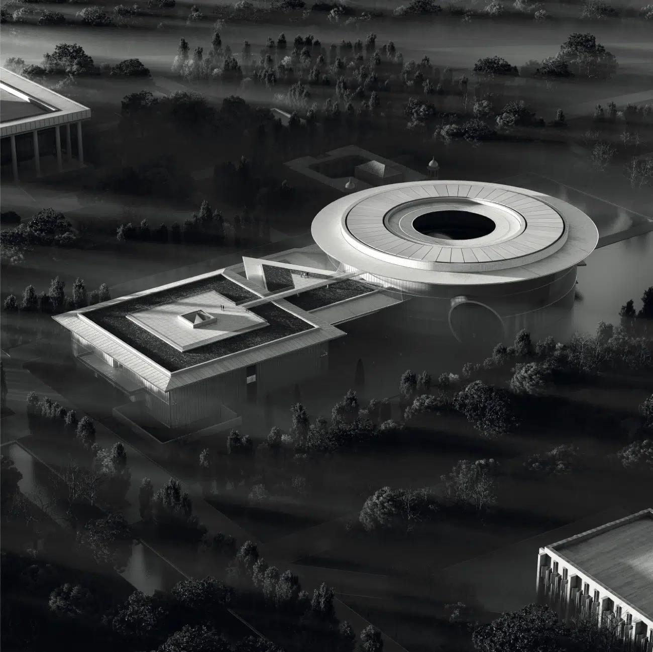 National Museum of Uzbekistan Render by Tadao Ando