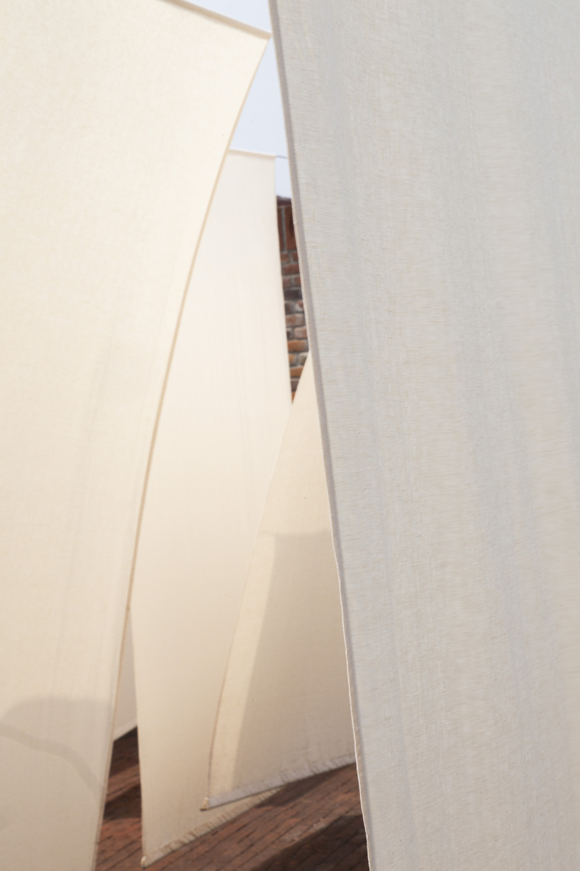 tendedero reframes housework through large-scale fabric installation in mexico city