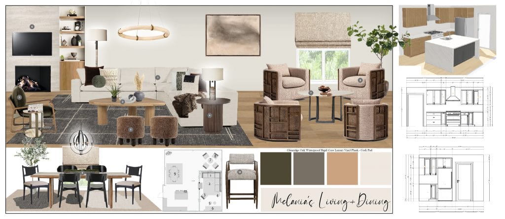 Preliminary proposal by Decorilla designer, Casey H.