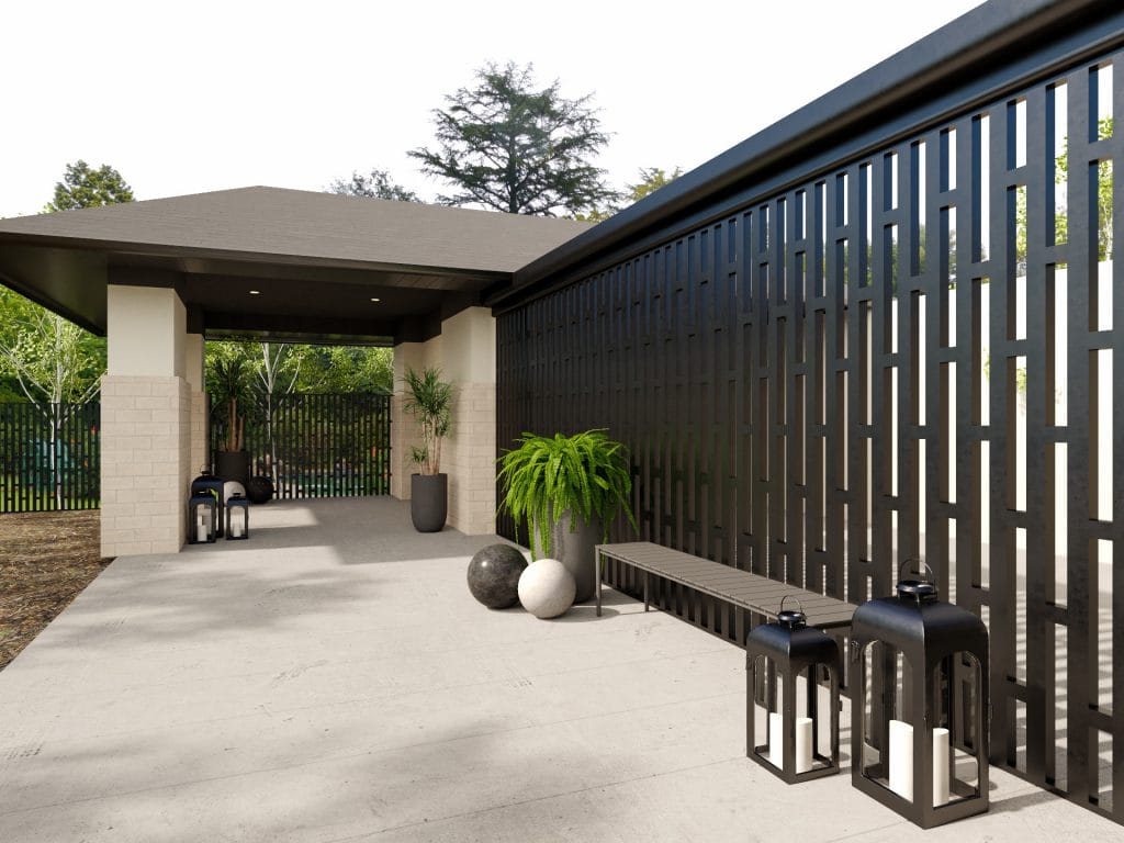 Exterior entryway by Decorilla