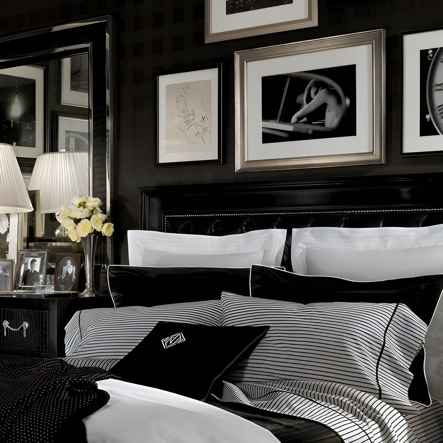 Artfully curated bedroom decor by Decorilla designer, George G.