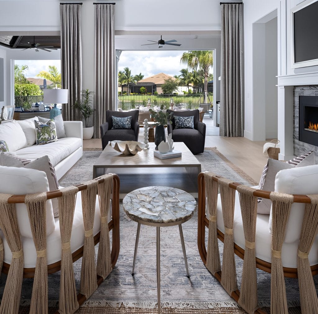 Coastal living room interior by Decorilla designer, Berkeley H.—Decorilla reviews