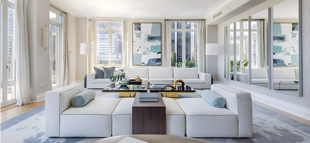Contemporary living room by Decorilla designer, Tracie E. 
