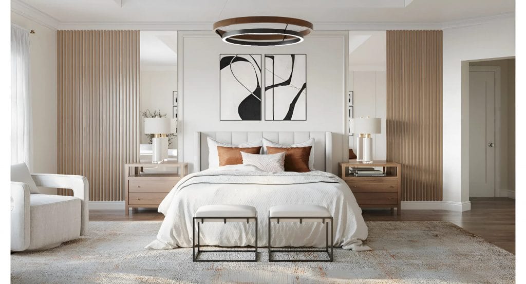 Contemporary bedroom interior by Decorilla designer, Maya M.—Decorilla reviews