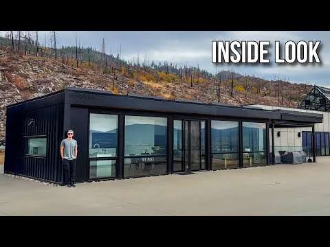 How They Built a 3,200 Square Foot PREFAB HOME on the side of a Mountain