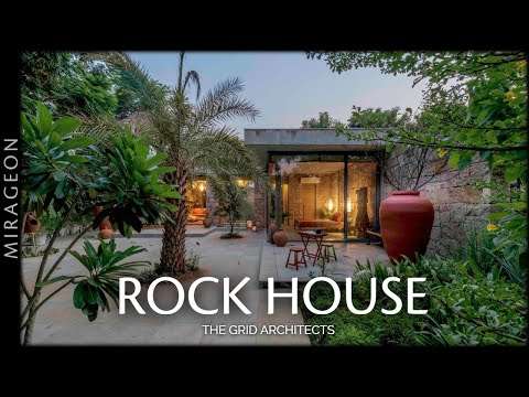 Where Stone, Glass, Light And Shadow Combine To Create A Breathing Space | Rock House