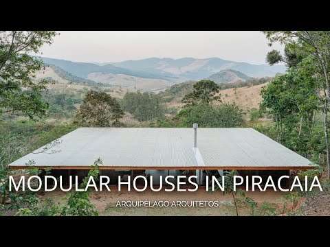 A New Way of Living in Simple Structural Balance﻿ | Modular Houses in Piracaia