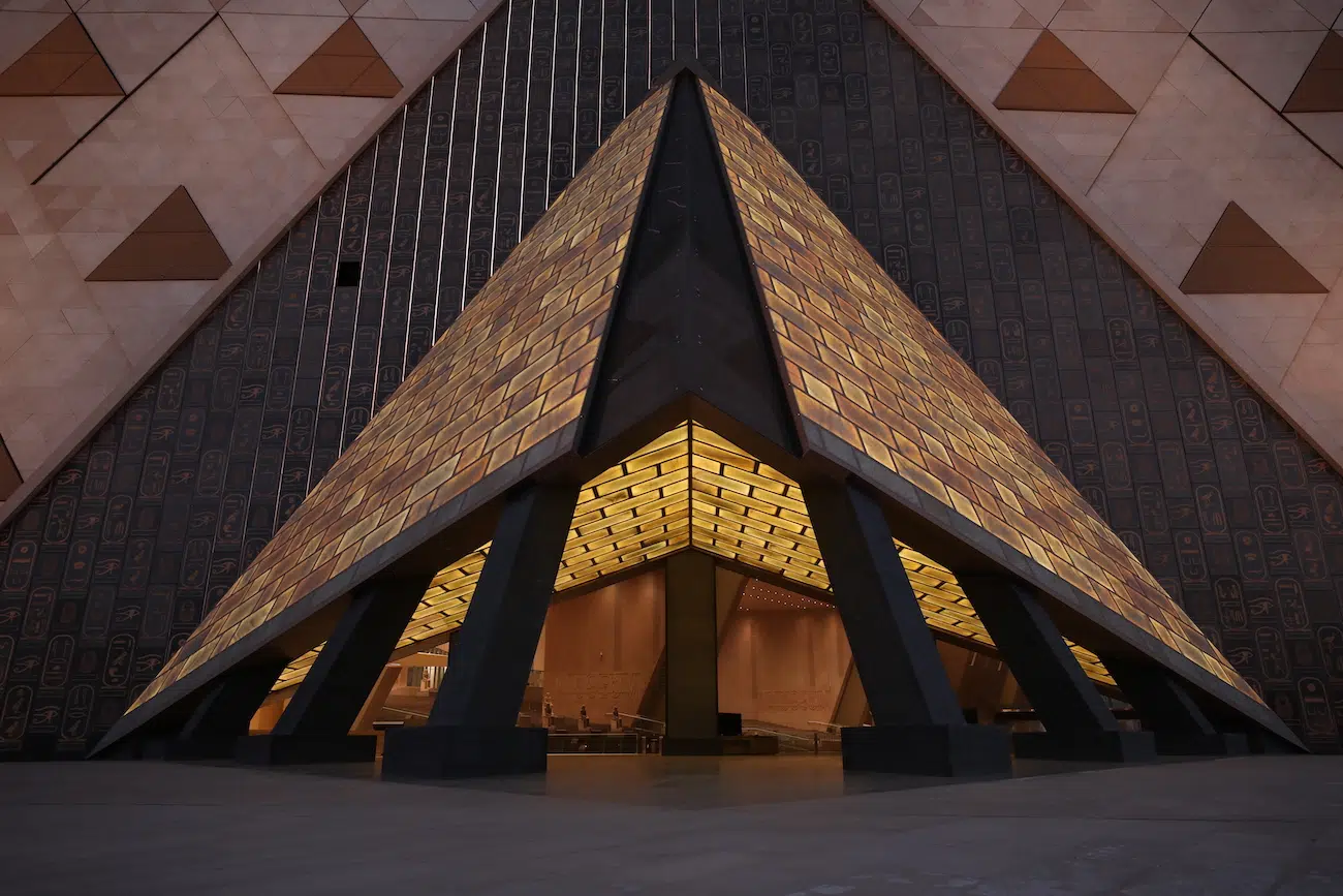 The entrance to the Grand Egyptian Museum. (Photo courtesy GEM)