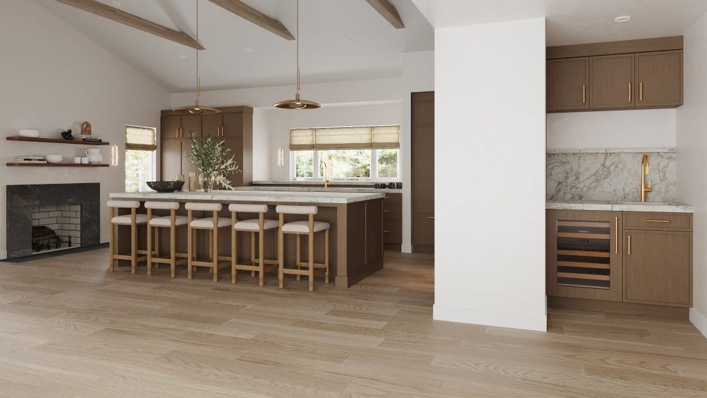 Modern natural kitchen interior design by Decorilla