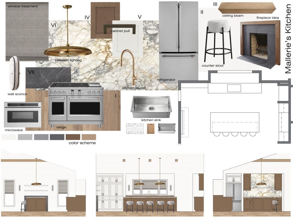 Preliminary proposal by Decorilla designer, Selma A.