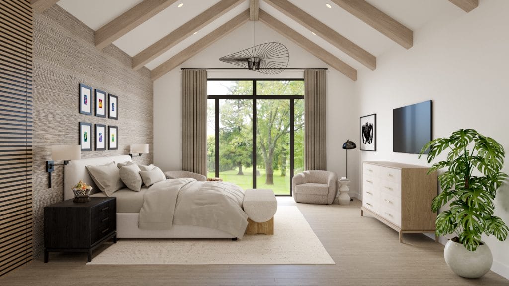 Luxurious master bedroom suites by Decorilla
