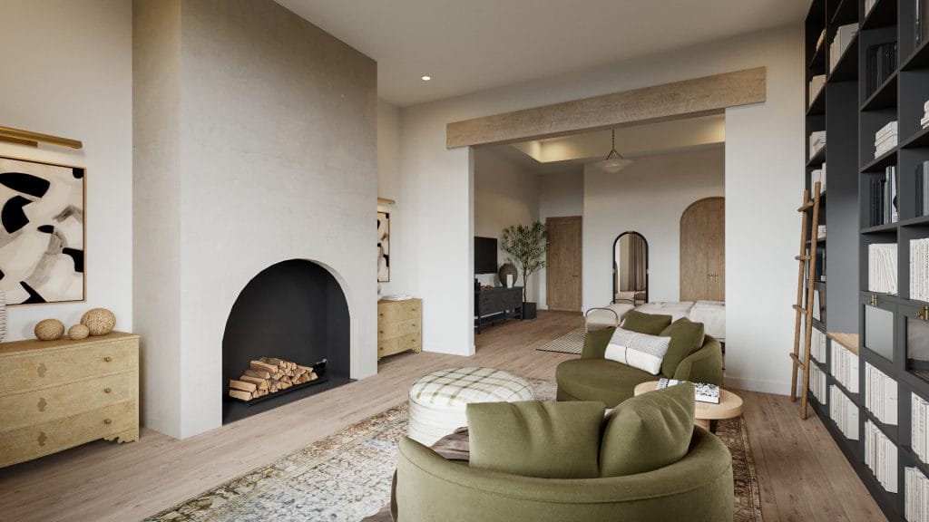 Modern Tudor house interior design by Decorilla