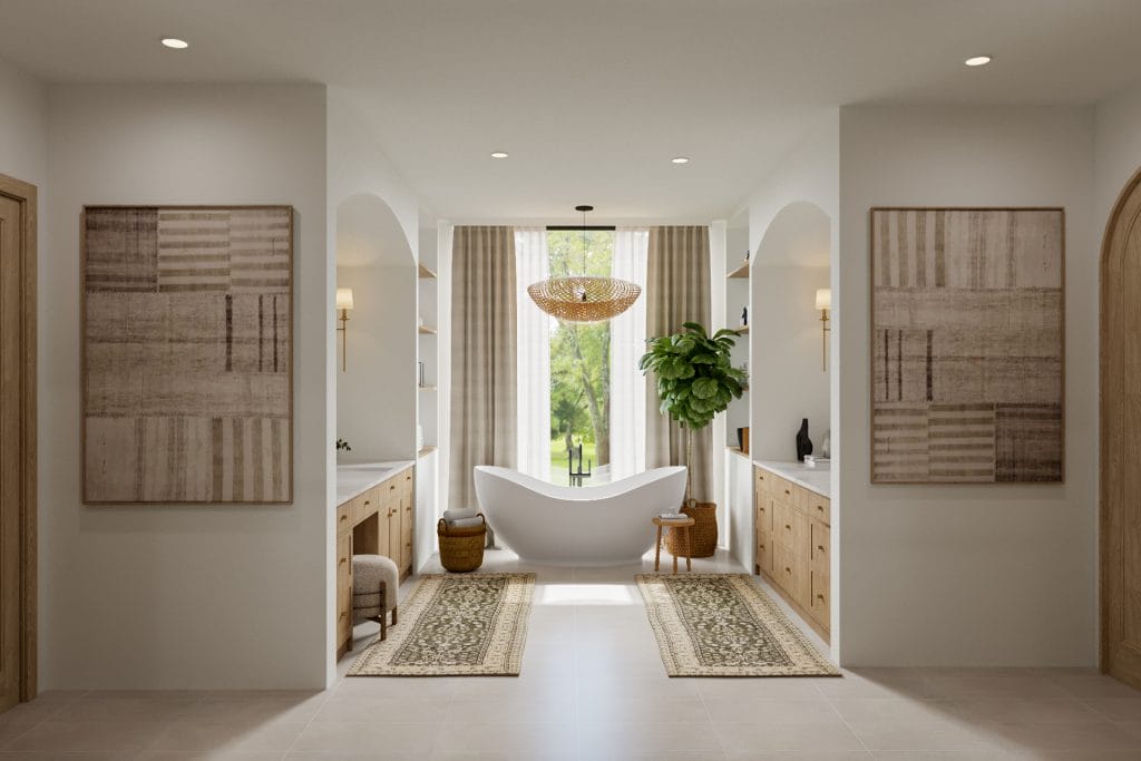 Modern Tudor house interior design by Decorilla