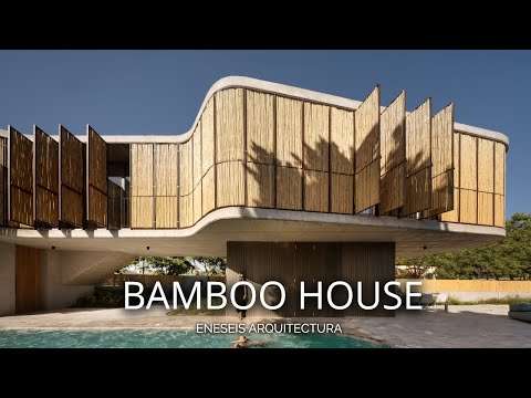 Concrete Street Front, Bamboo Garden Side | Bamboo House