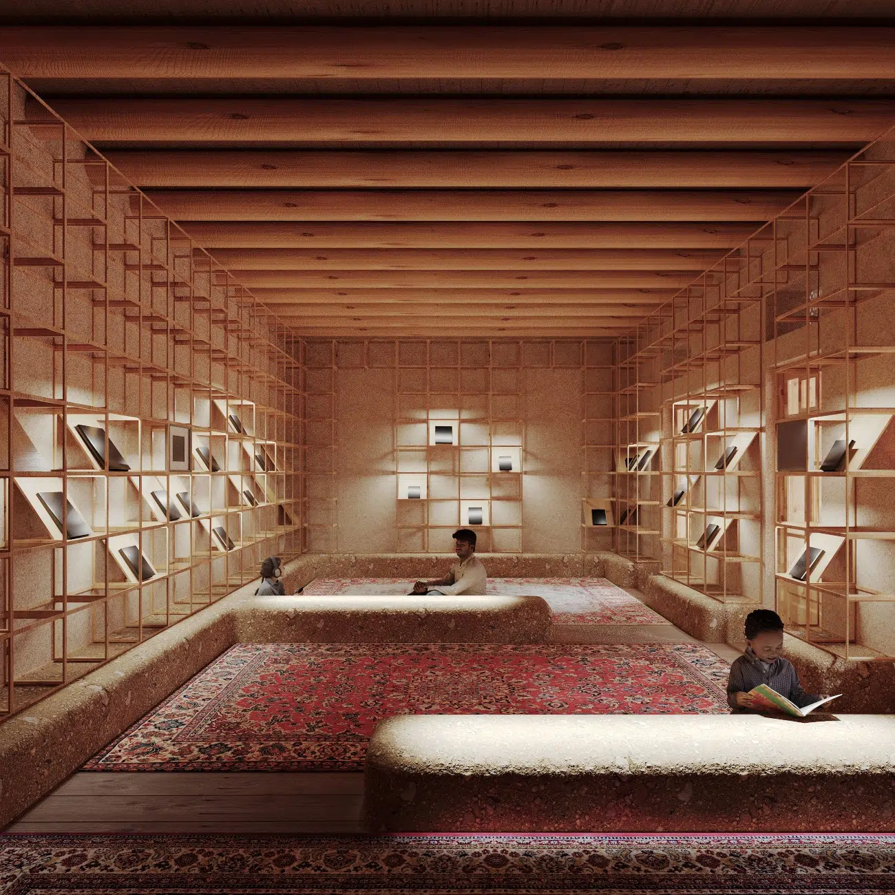 Jadids’ Legacy Museum renders by Lina Ghotmeh