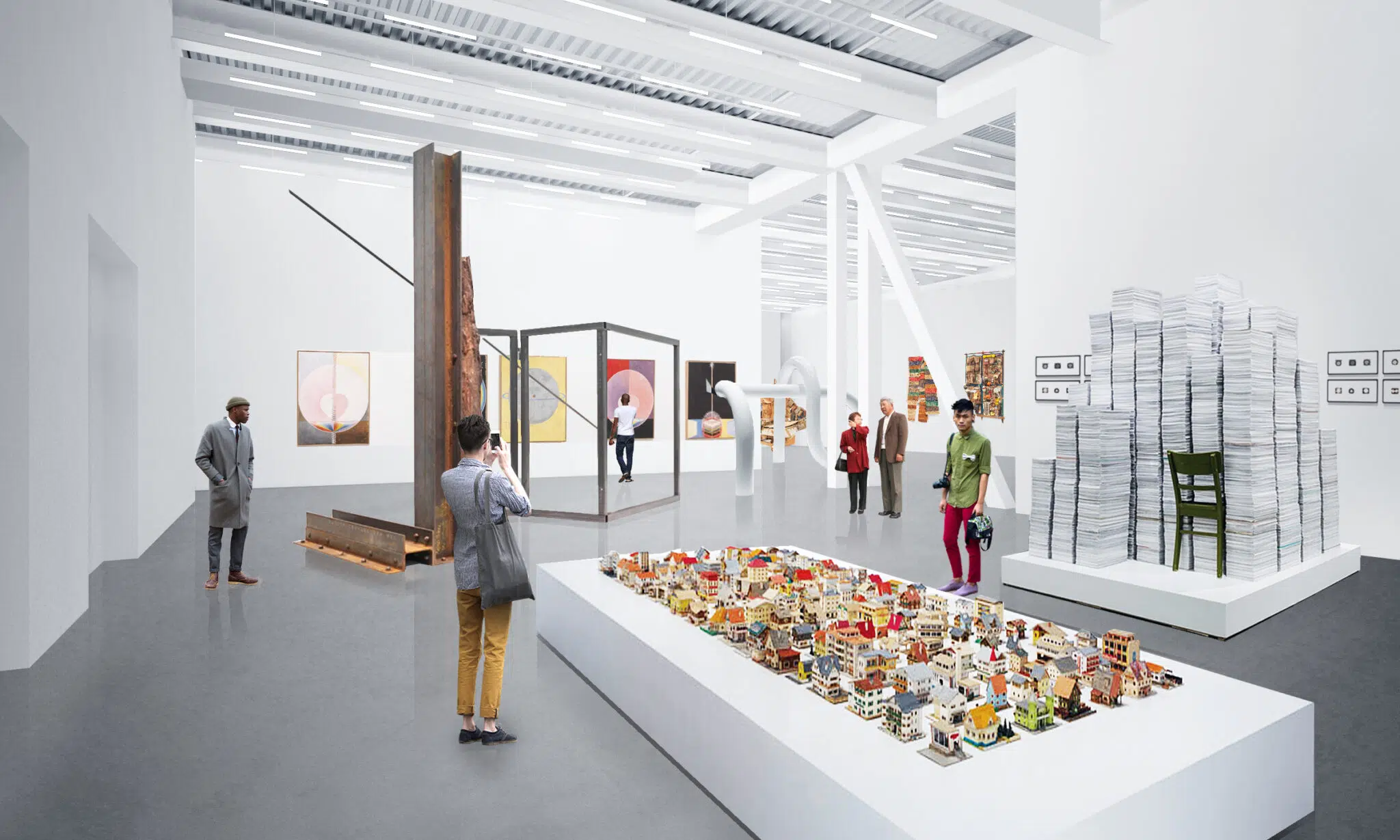 Interior rendering of the New Museum’s expansion. (Photo: OMA / bloomimages.de)
