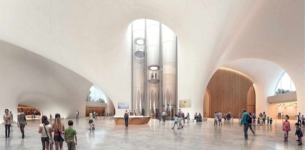 Lucas Museum of Narrative Art Lobby Rendering