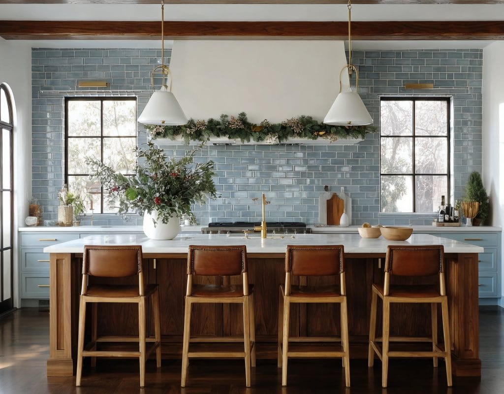 How to decorate a kitchen for Christmas by Decorilla