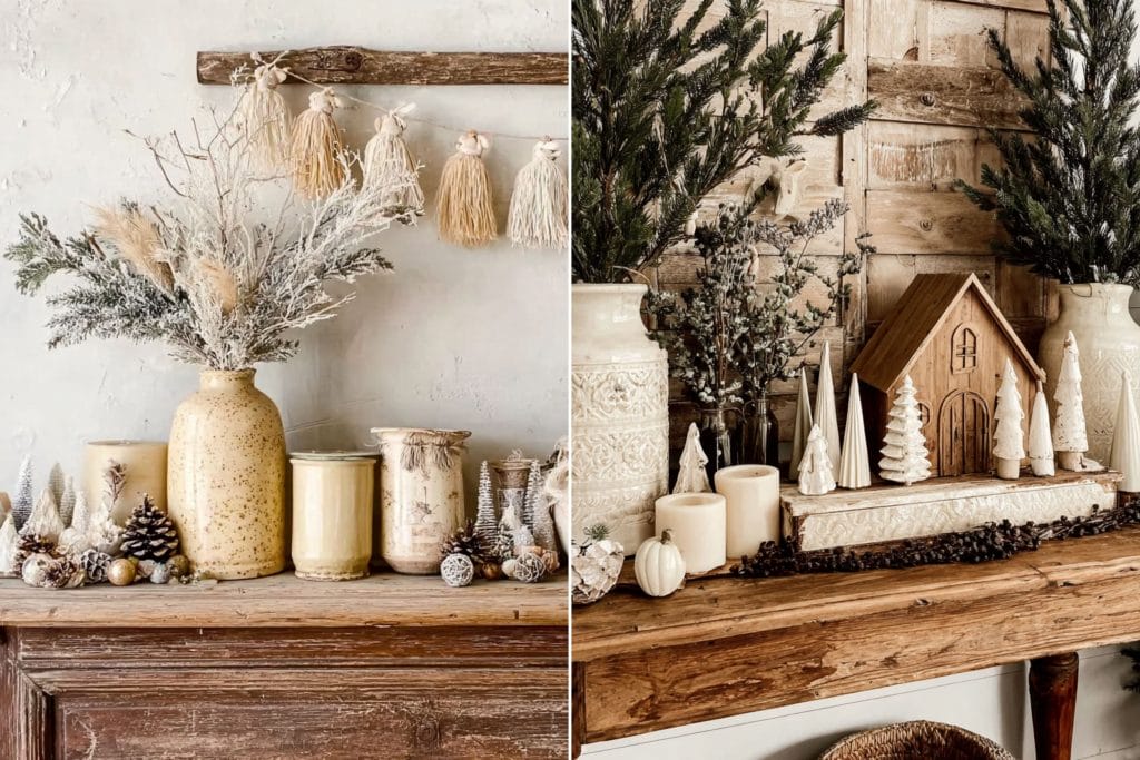 neutral christmas vignettes by DECORILLA 