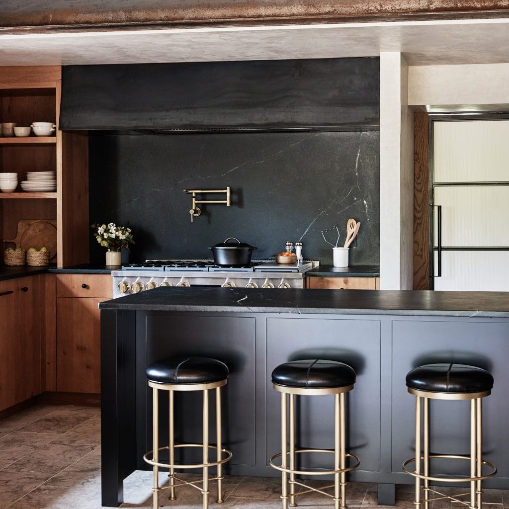 Modern rustic decor elements in a kitchen by Decorilla designer Mary C.