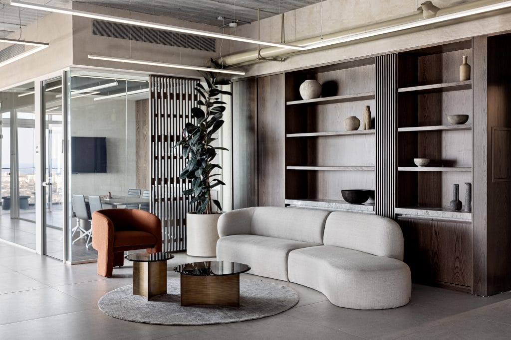 Modern industrial office interior by Decorilla designer, Yosef R.