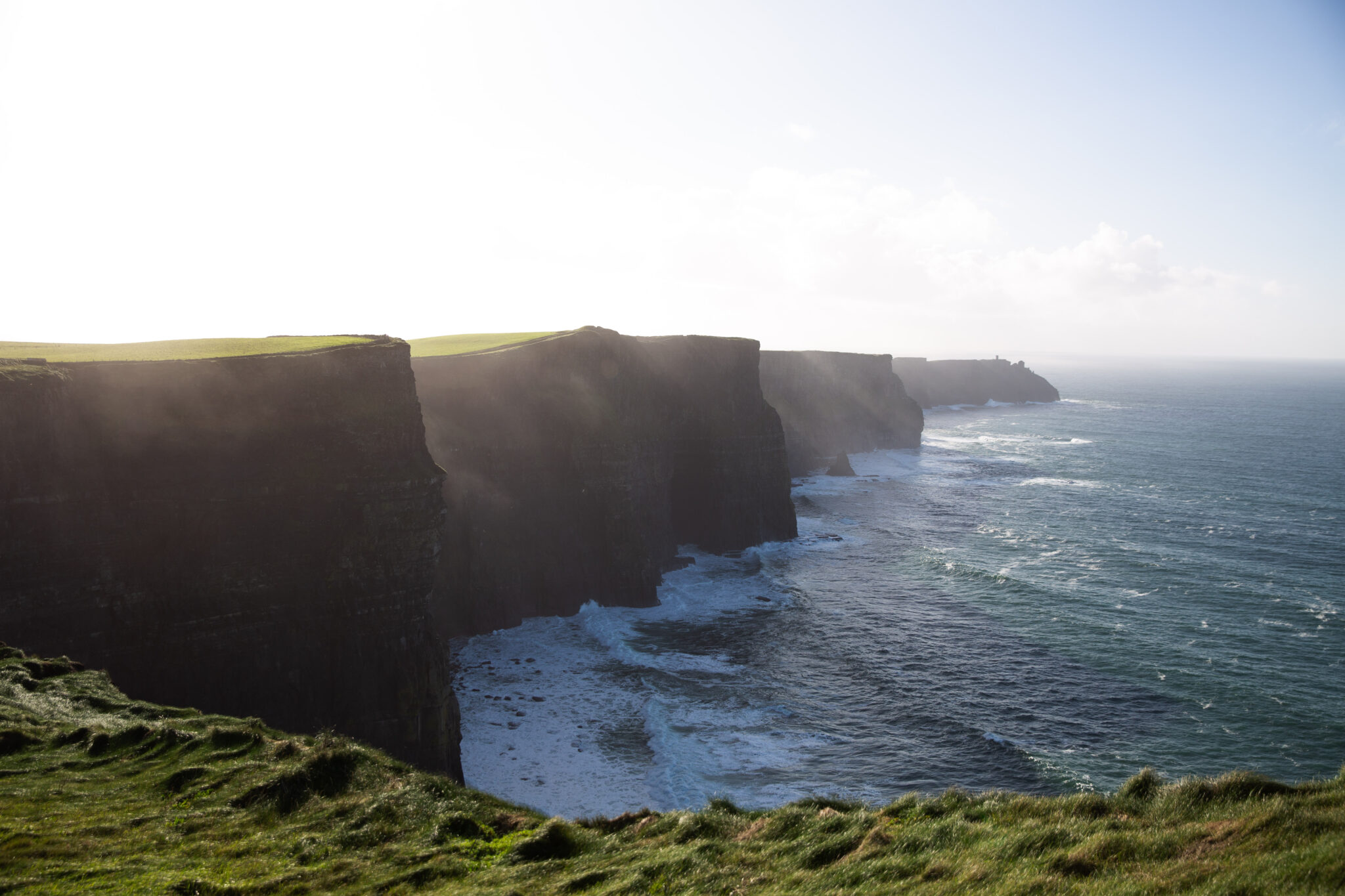 An Irish vista overlooking the sea