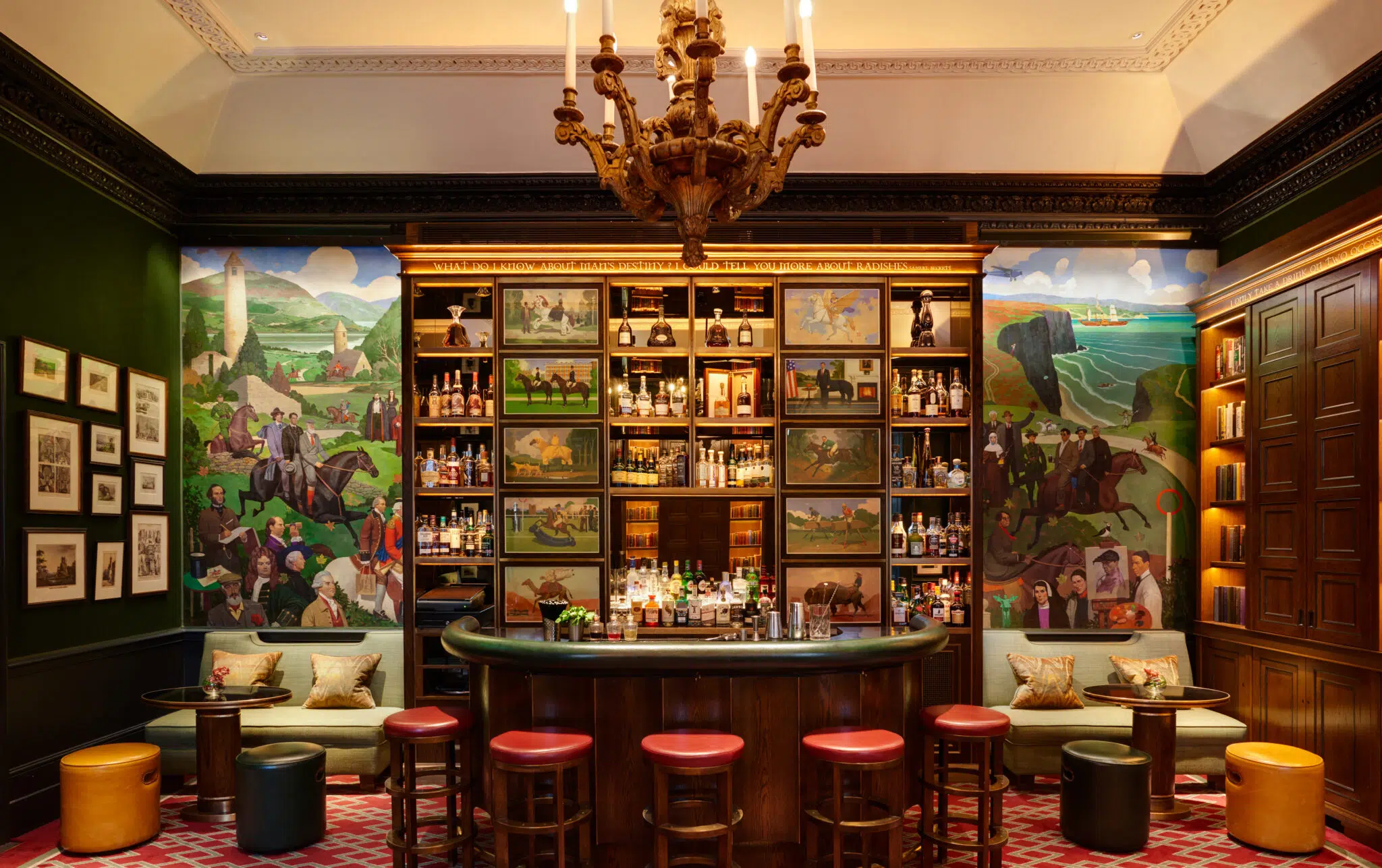 The bar at the Shelbourne Hotel