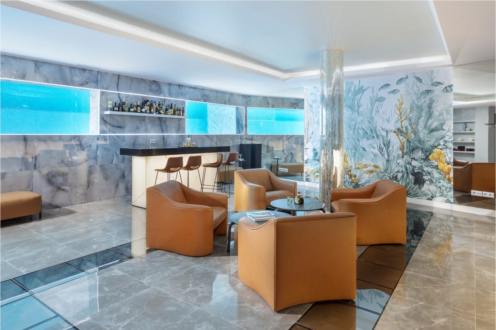 Bar interior by Top Marbella and Malaga interior designer, Tania Tsygel