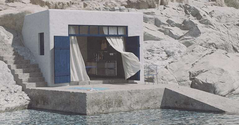 Traditional Greek Fisherman’s Shelter Reimagined as Chic Seaside Escape