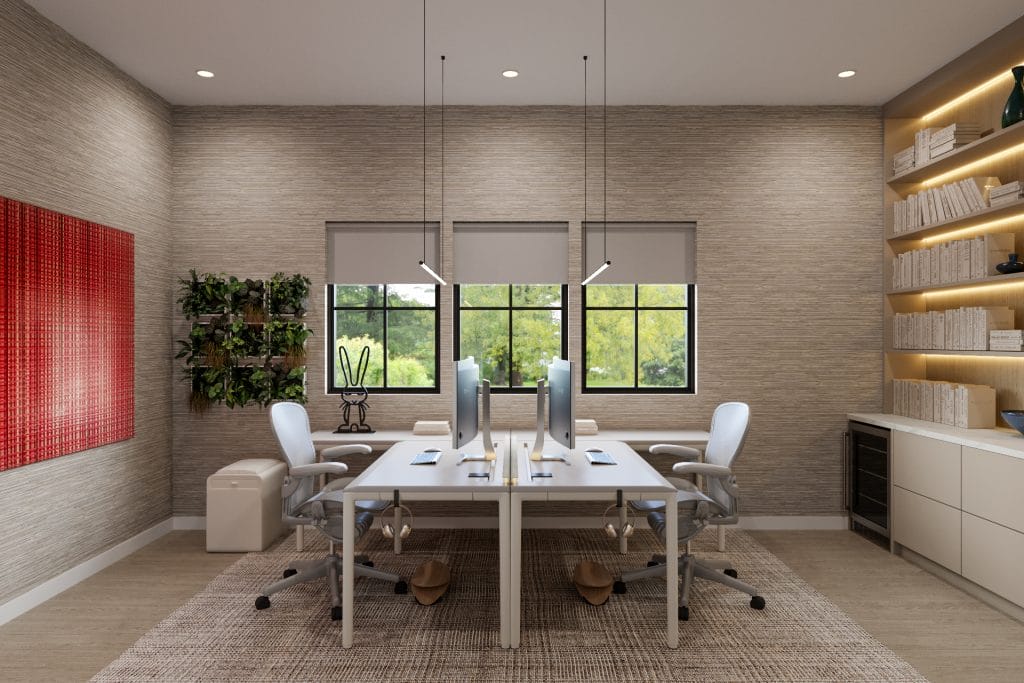 Home office interior design by Decorilla