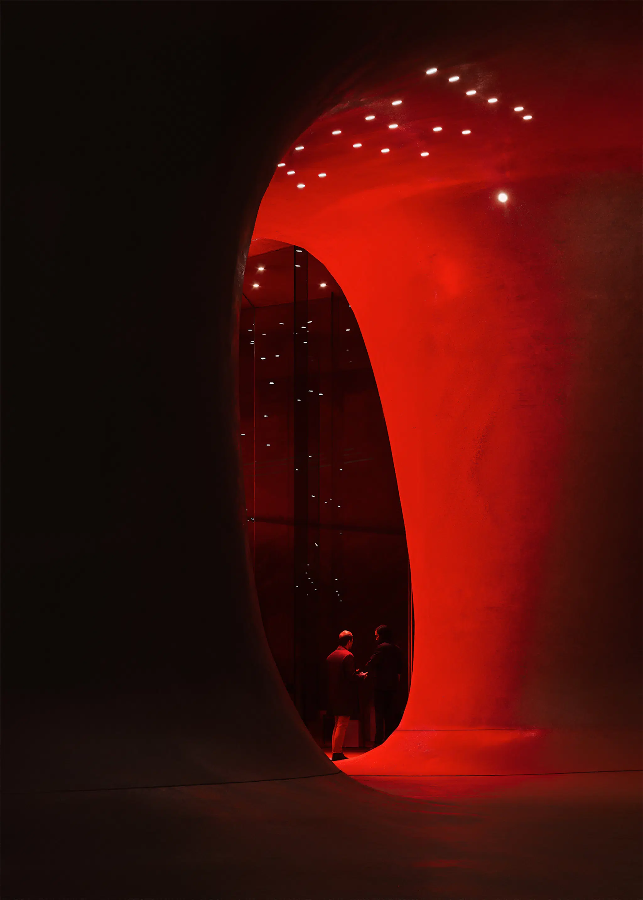 Interior shot of the D&uuml;sseldorf Opera House, designed by Sn&oslash;hetta